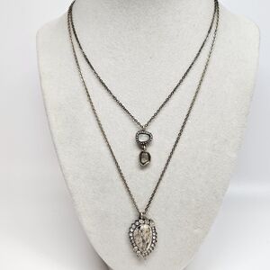 Chloe + Isabel 3-in-1 Convertible Gold Tone Rhinestone Layered Pendant Necklace